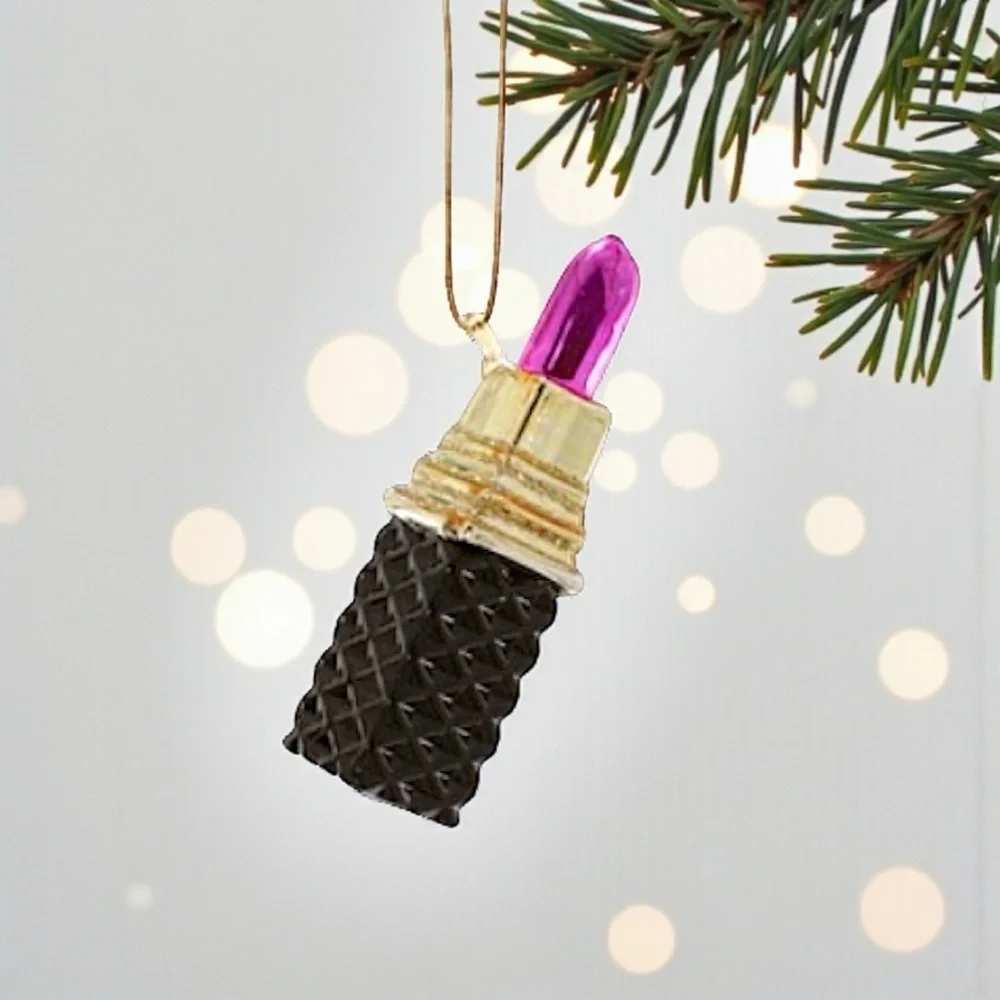 Cody Foster Lipstick Ornament | Glam Makeup Christmas Ornament | NWT